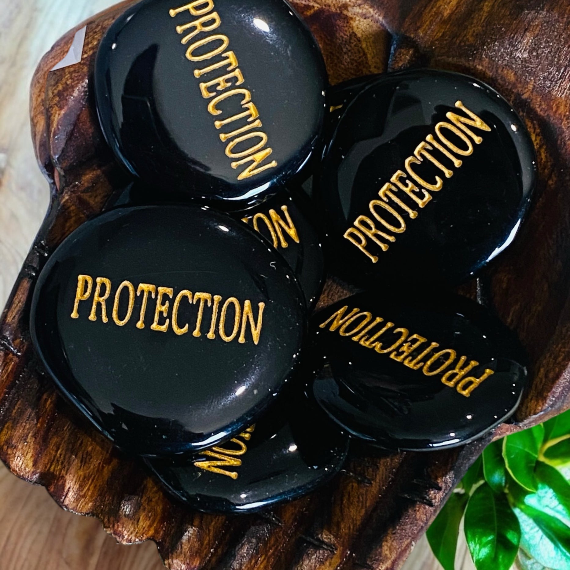 NAME STONES || BLACK OBSIDIAN - “PROTECTION”