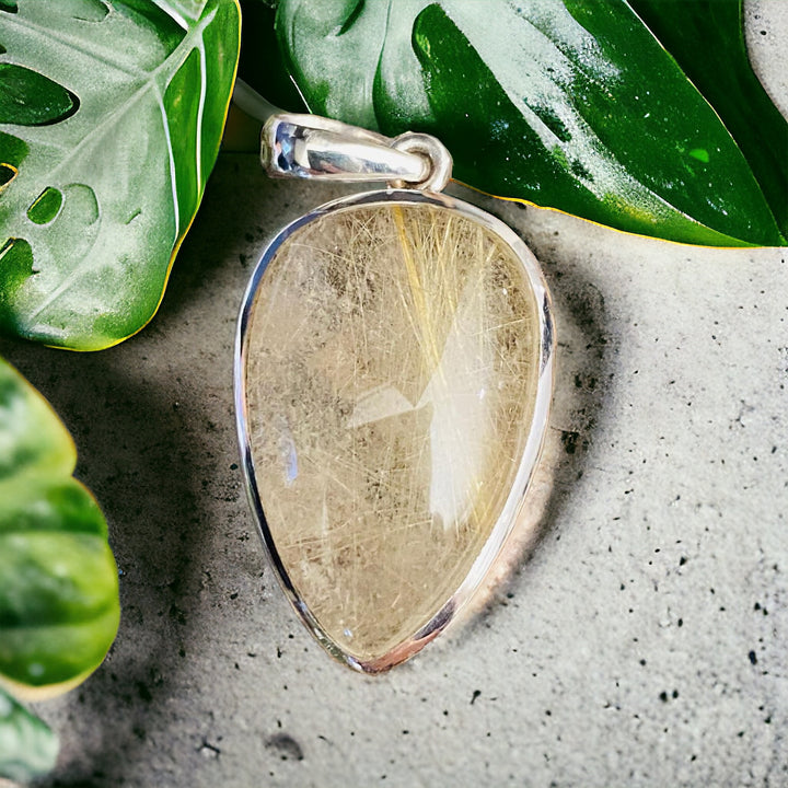 PENDANTS - RUTILATED QUARTZ - STERLING SILVER