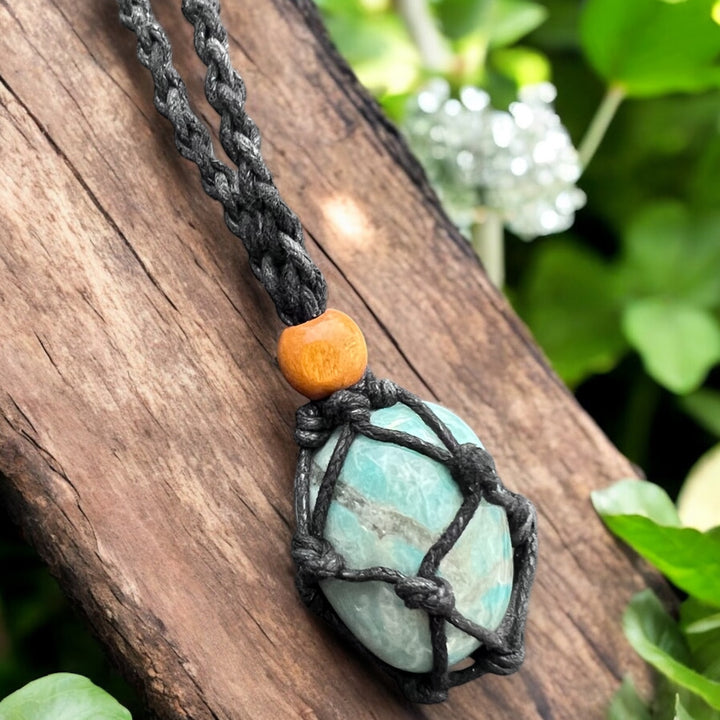 MACRAMÉ CRYSTAL KEEPERS || AMAZONITE