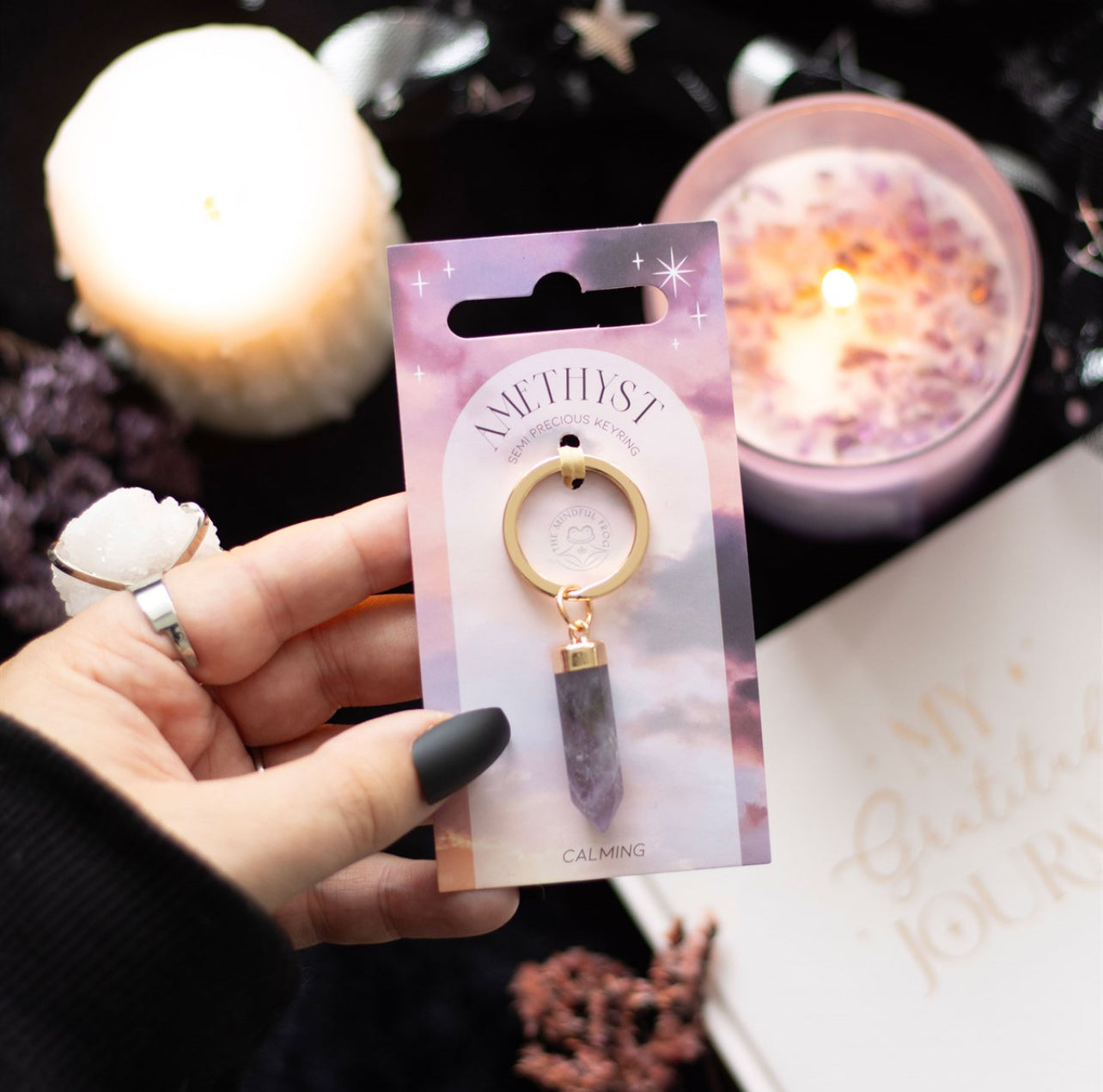 KEYRING || AMETHYST POINT