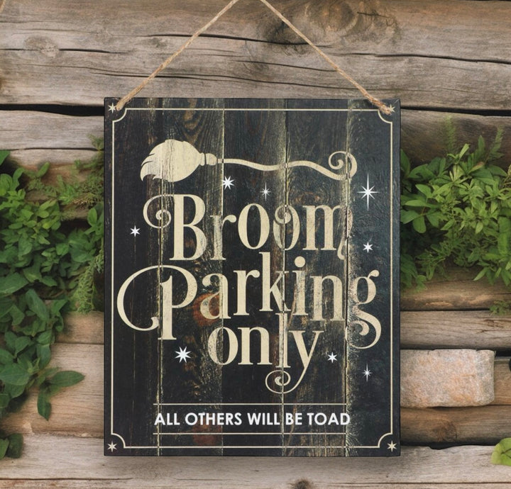 WALL HANGING || BROOM PARKING ONLY WALL PLAQUE