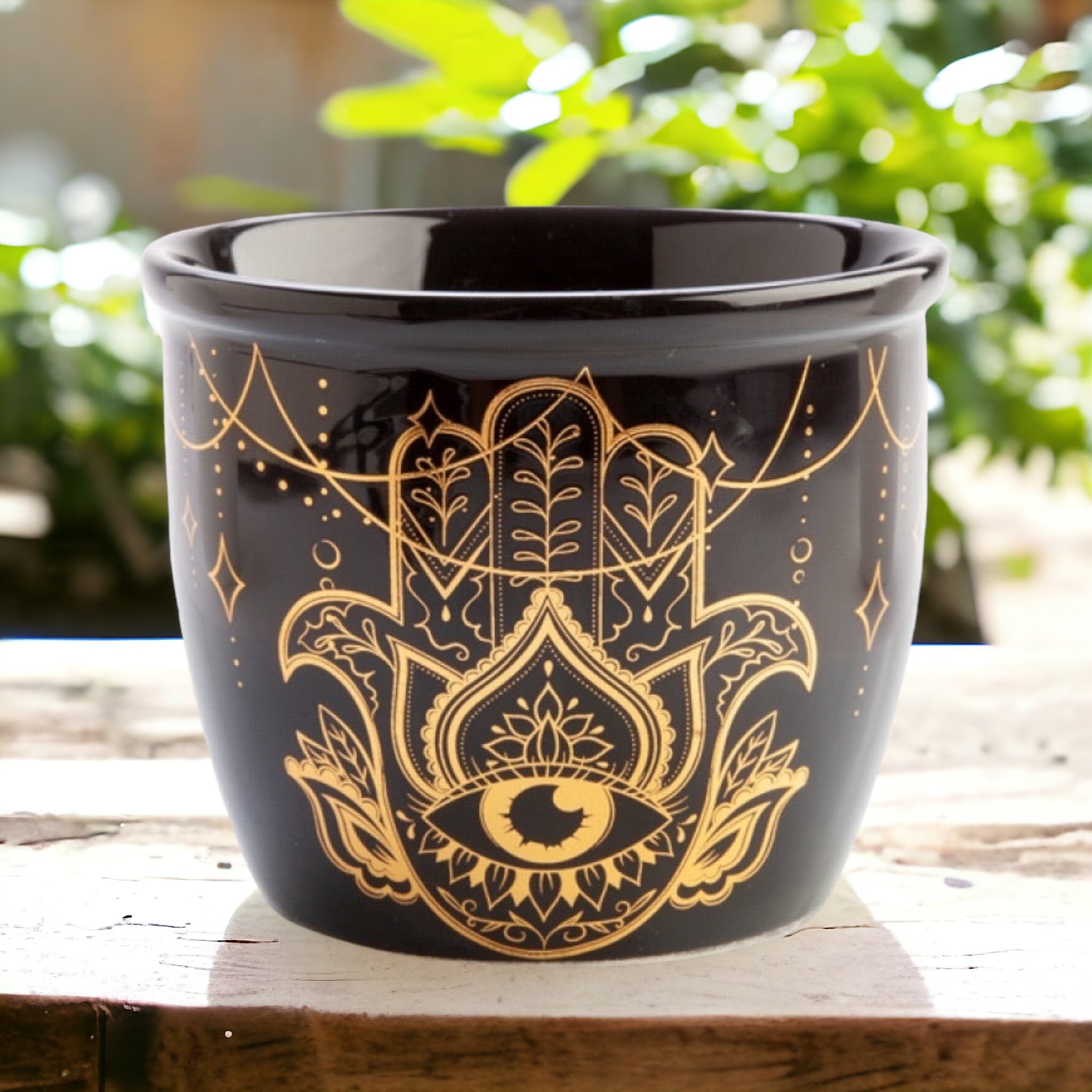 CERAMIC SMUDGE BOWL || HAMSA HAND