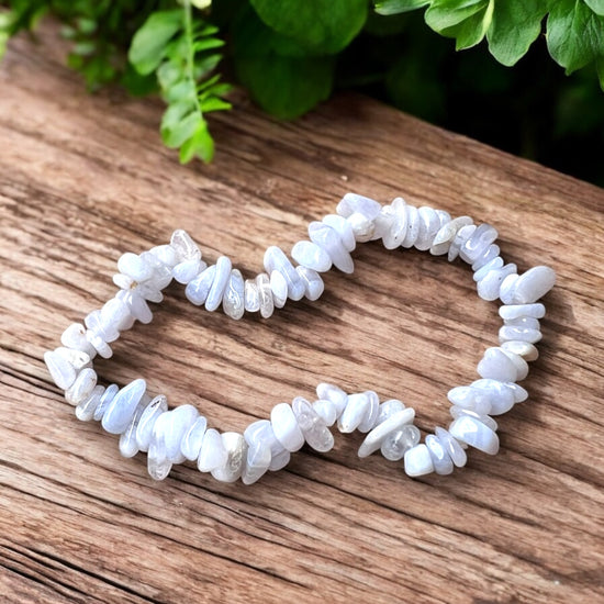 CHIP BRACELET || BLUE LACE AGATE