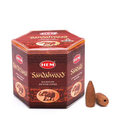 BACKFLOW INCENSE CONES || SANDALWOOD