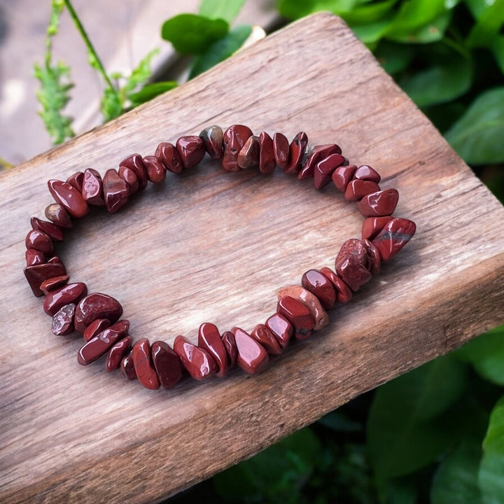 CHIP BRACELET || RED JASPER