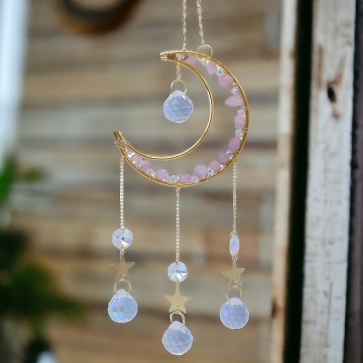 SUNCATCHERS || ROSE QUARTZ MOON