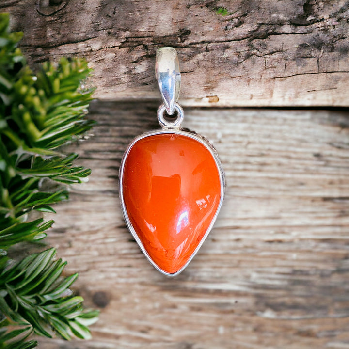 PENDANTS || RED JASPER 925 STERLING SILVER