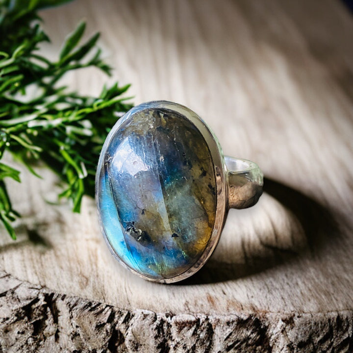 RINGS || LABRADORITE - 925 STERLING SILVER