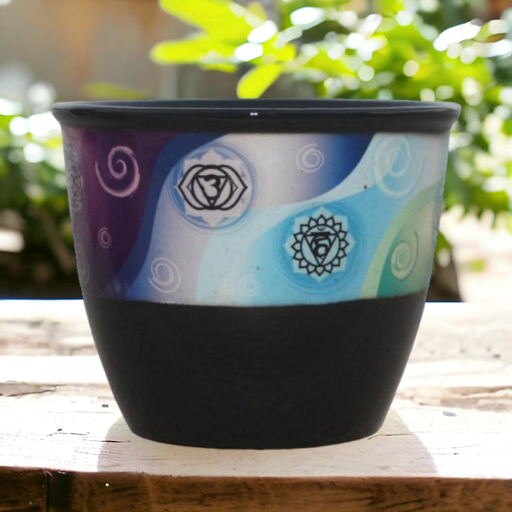 CERAMIC SMUDGE POT || CHAKRA