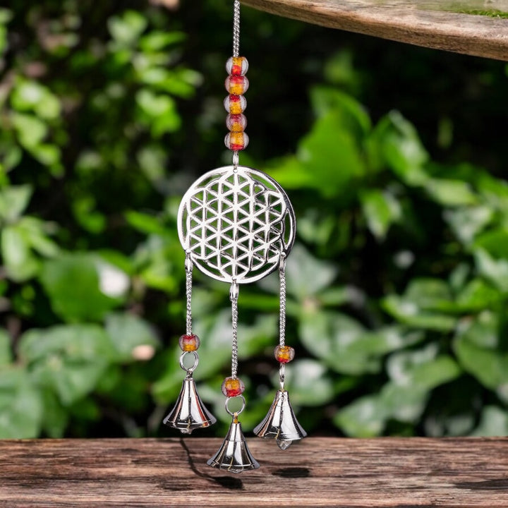 BELL CHIMES || ALUMINIUM - FLOWER OF LIFE - 27CM