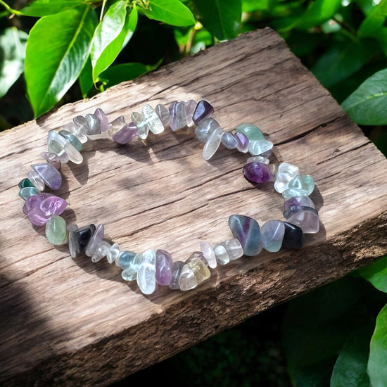 CHIP BRACELET || RAINBOW FLUORITE