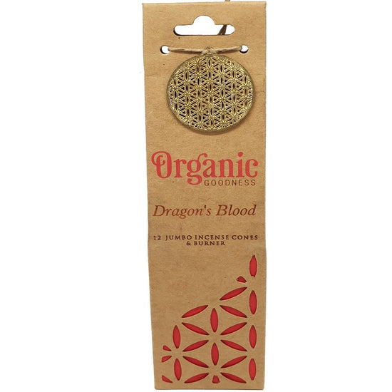 INCENSE || ORGANIC GOODNESS - DRAGONS BLOOD - JUMBO CONES