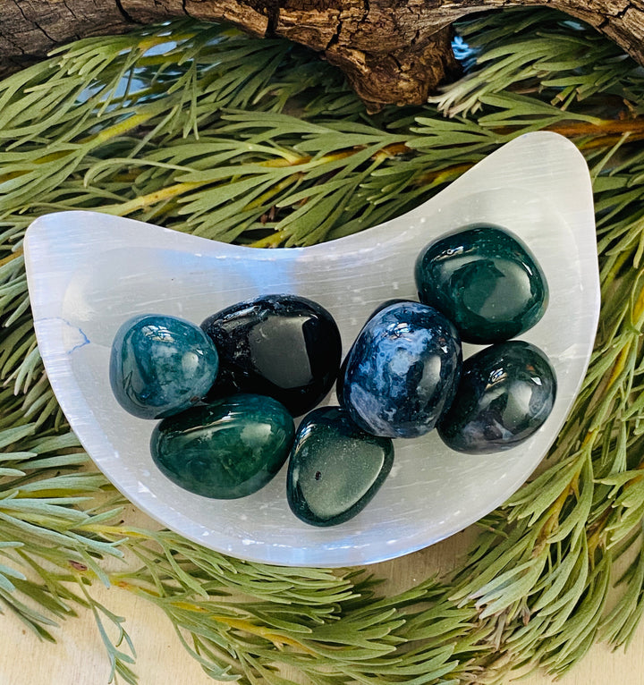 TUMBLE STONES || MOSS AGATE