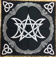 ALTAR CLOTH || PENTACLE TRIPLE MOON