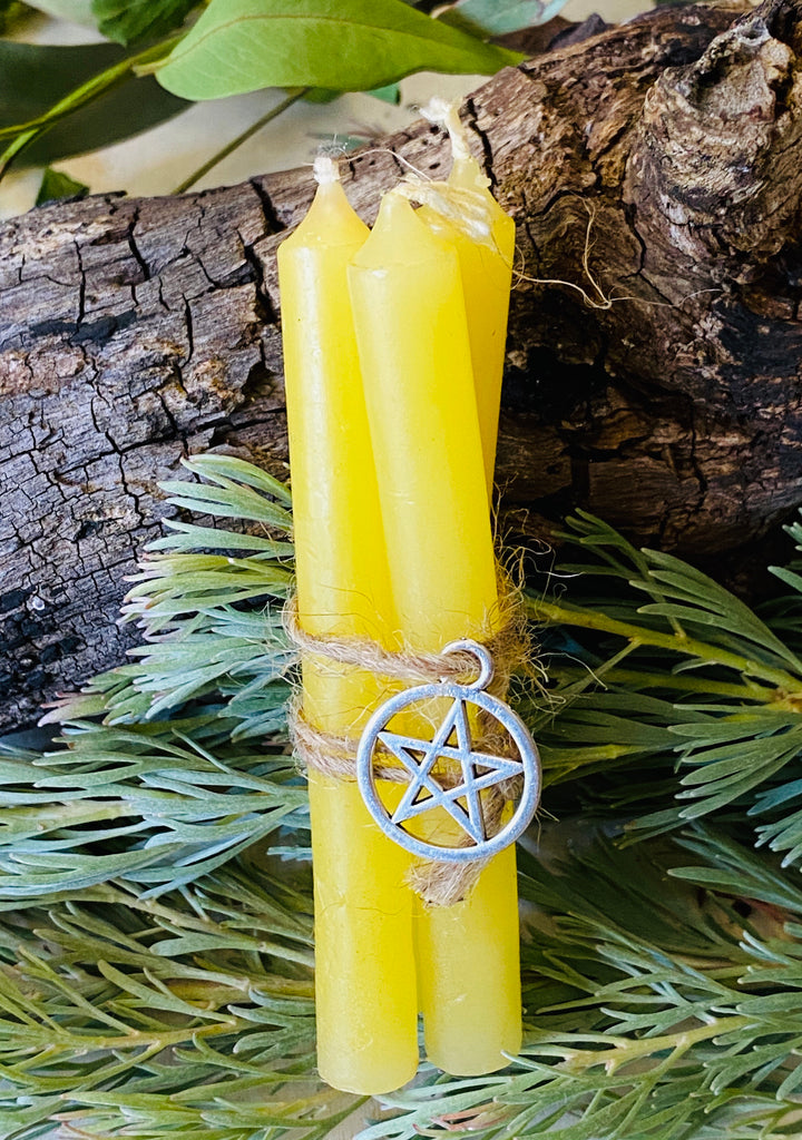 CANDLES || MINI WISH / SPELL || YELLOW - 3PK