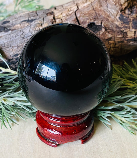 SPHERES || BLACK OBSIDIAN - MEDIUM