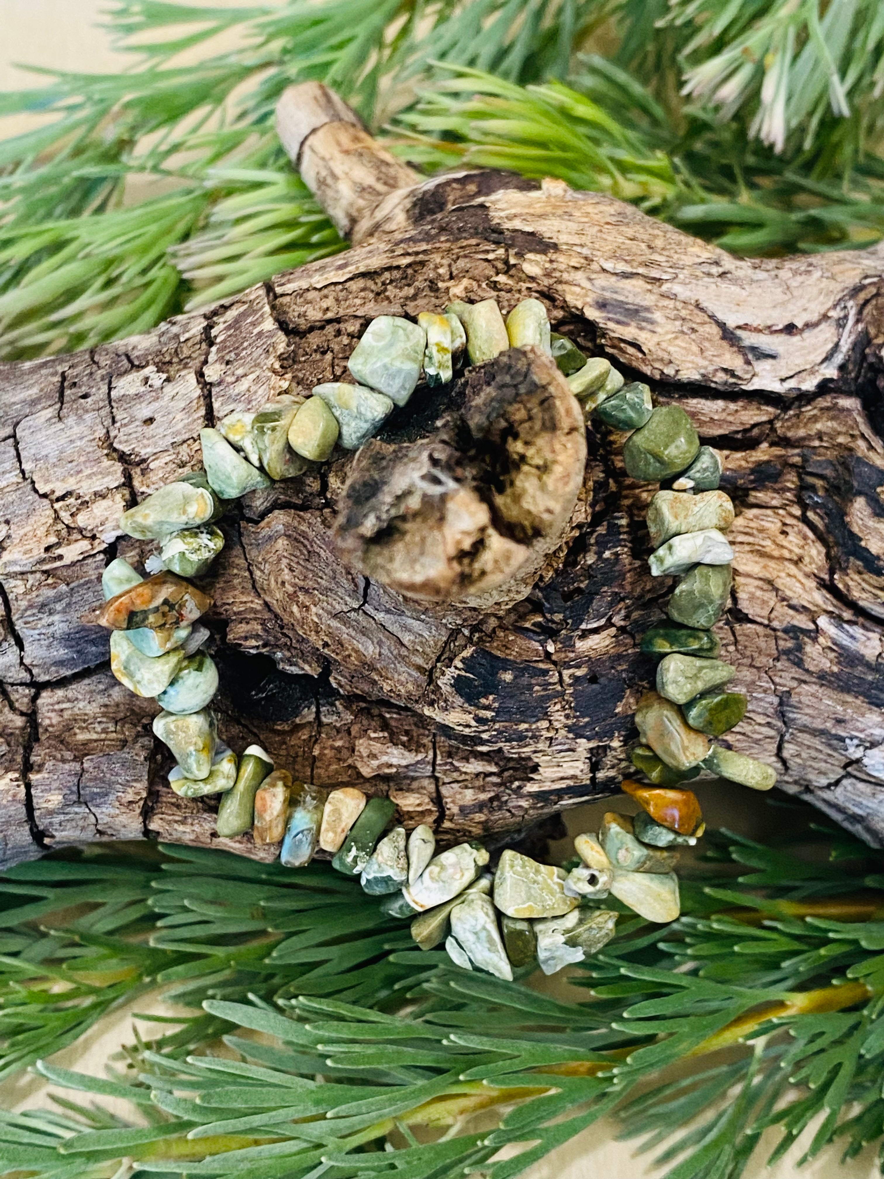 CHIP BRACELET || RAINFOREST JASPER