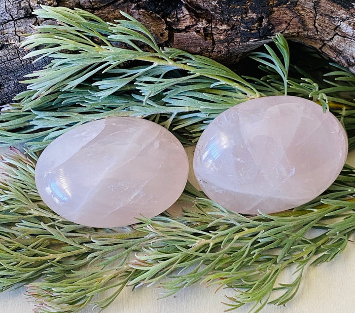 PALM STONES || ROSE QUARTZ