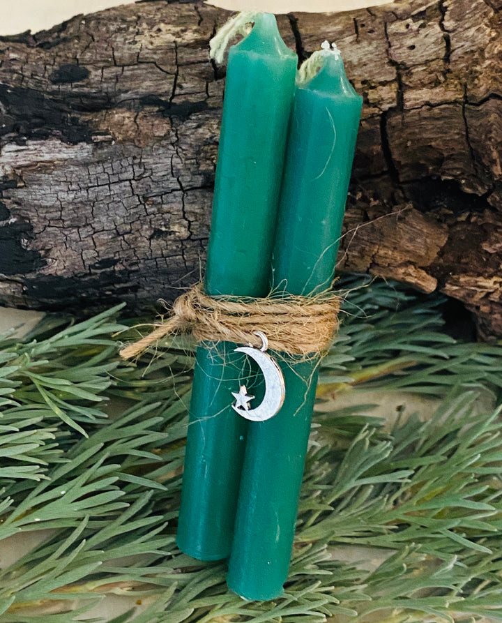 CANDLES || MINI WISH / SPELL || GREEN - 3PK