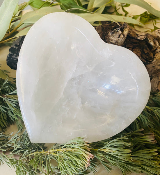 HEART || XL CLEAR QUARTZ BOWL